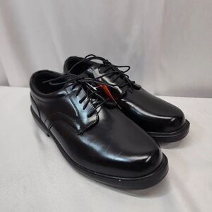 Deer Stags Men's 14 Times Round Oxford Black Leather Comfort Casual Shoes